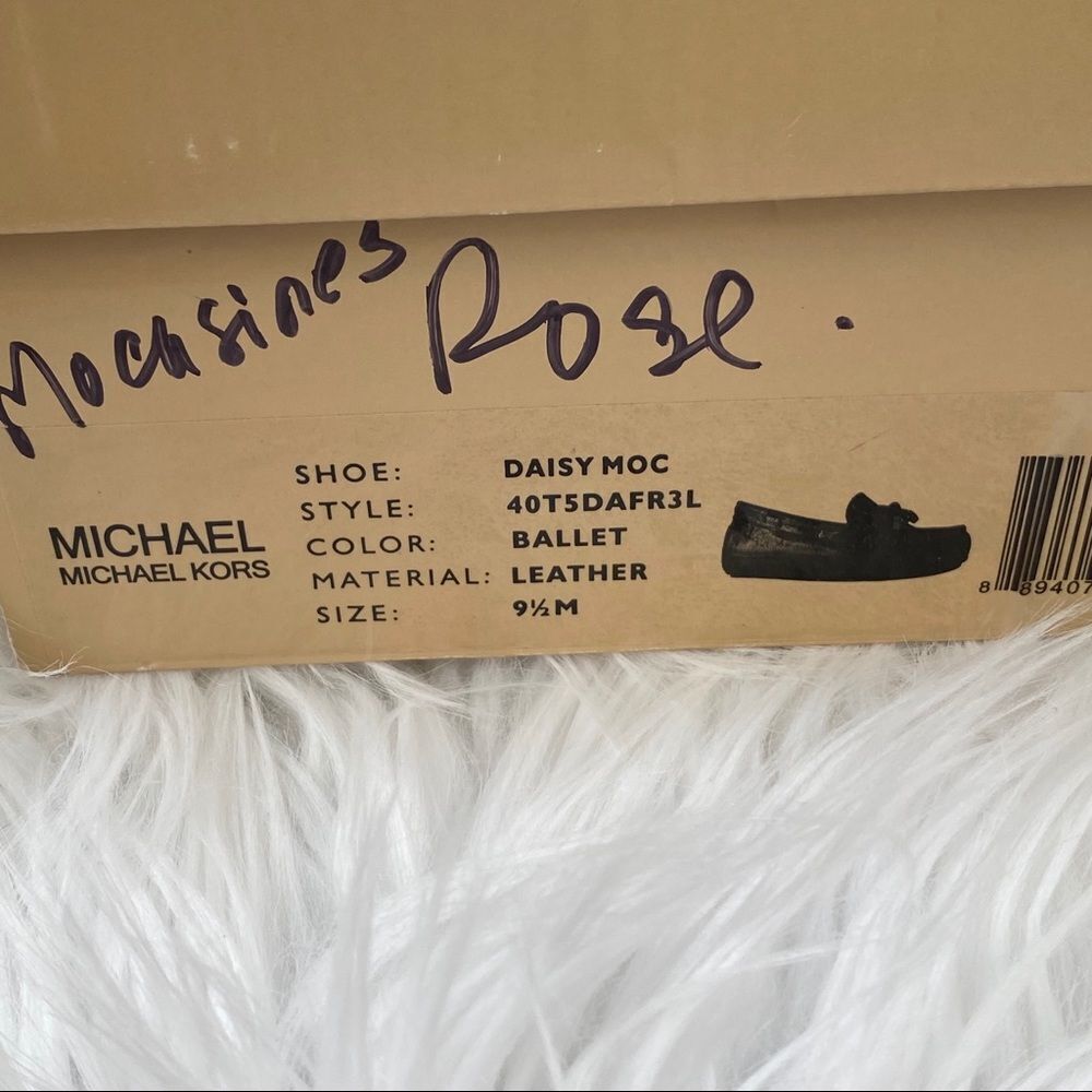 Michael Kors Daisy blush leather moccasins 9.5 - Picture 7 of 7